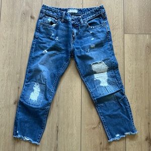 Free people cropped jeans